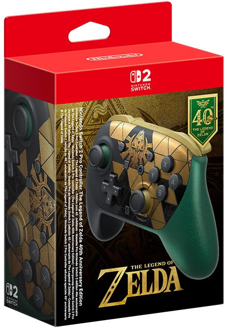 Nintendo Switch 2 Pro Controller Zelda 40th Anniversary